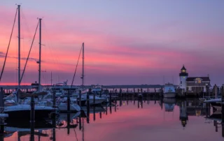 Saybrook-Point-Sunrise-with-Lighthouse-Frank-Gilroy