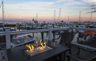Sunset-at-the-Firepit-Saybrook-Point-Frank-Gilroy