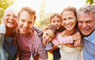 Family celebrates their CT family reunion in Saybrook Point.